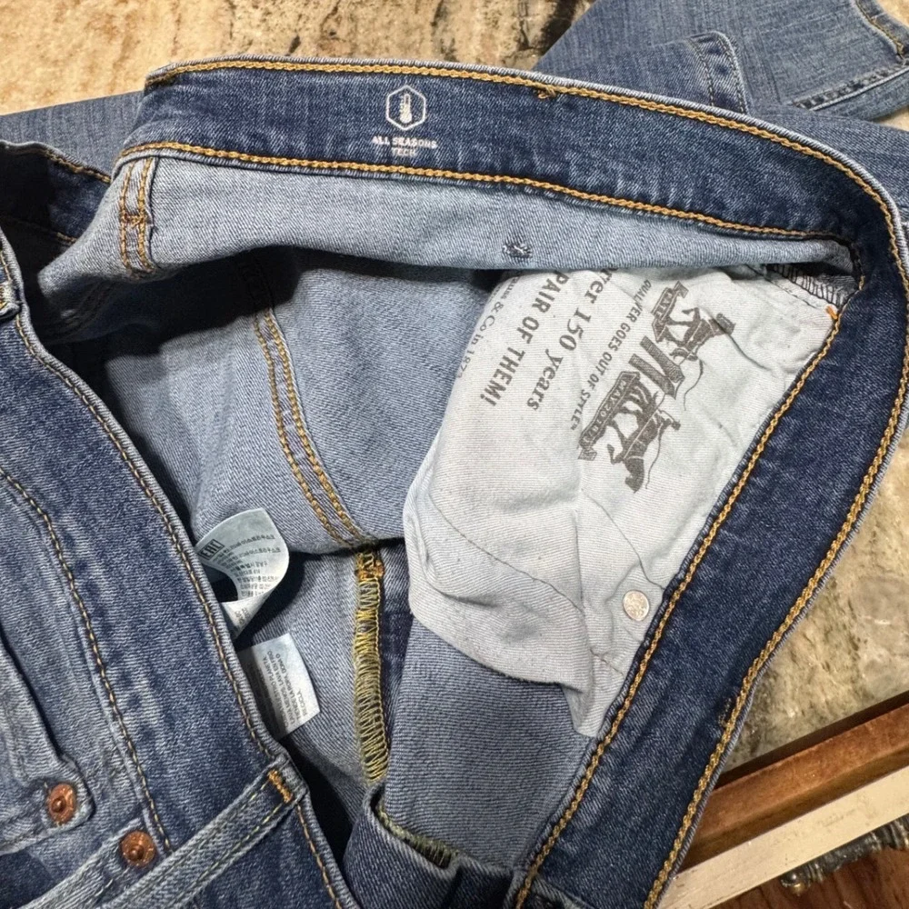 Levi's 541 Athletic Taper Jeans Mens 42x32 All Seasons Tech Blue Medium Wash